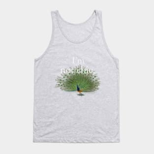 I'm not chic funny design Tank Top